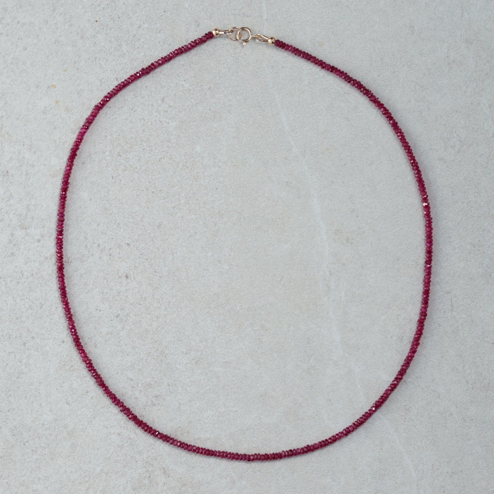 SOLID GOLD Longido Ruby necklace | Beaded pink ruby Longido Ruby necklace | Ruby necklace Longido Ruby | July birthstone necklace | ruby