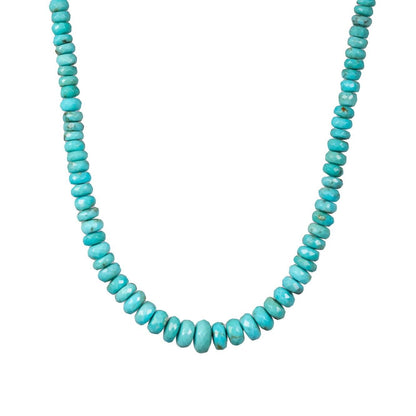 Genuine Turquoise Necklace | Authentic Beaded Turquoise Jewelry | Arizona Turquoise | Beaded Turquoise, December Birthstone