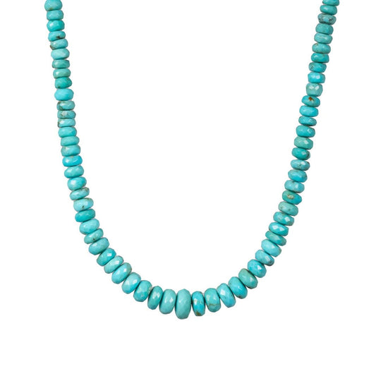 Genuine Turquoise Necklace | Authentic Beaded Turquoise Jewelry | Arizona Turquoise | Beaded Turquoise, December Birthstone