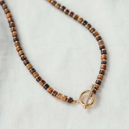 Tiger's eye Necklace | AAA+ Tiger's eye necklace | Tiger's eye Necklace | Tiger's eye beaded necklace | Tiger's eye