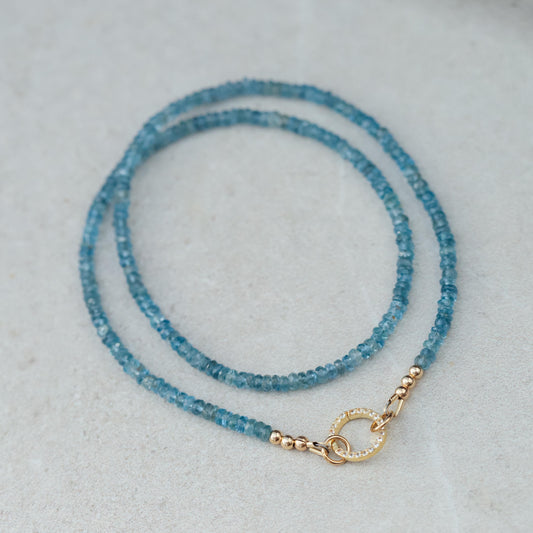 Santa Maria Aquamarine Necklace | March Birthstone | Women's Aquamarine Necklace | aquamarine | Natural Aquamarine | AAAA+ aquamarine