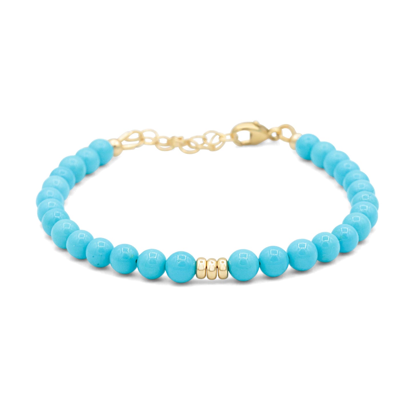 14K GOLD beaded Sleeping beauty