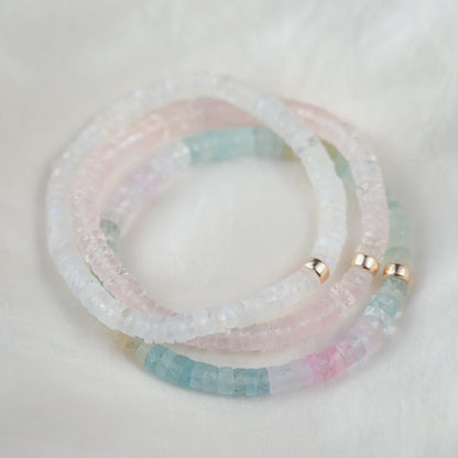 Rose Quartz Heishi Bracelet