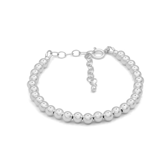 Sterling Silver Beaded Bracelet