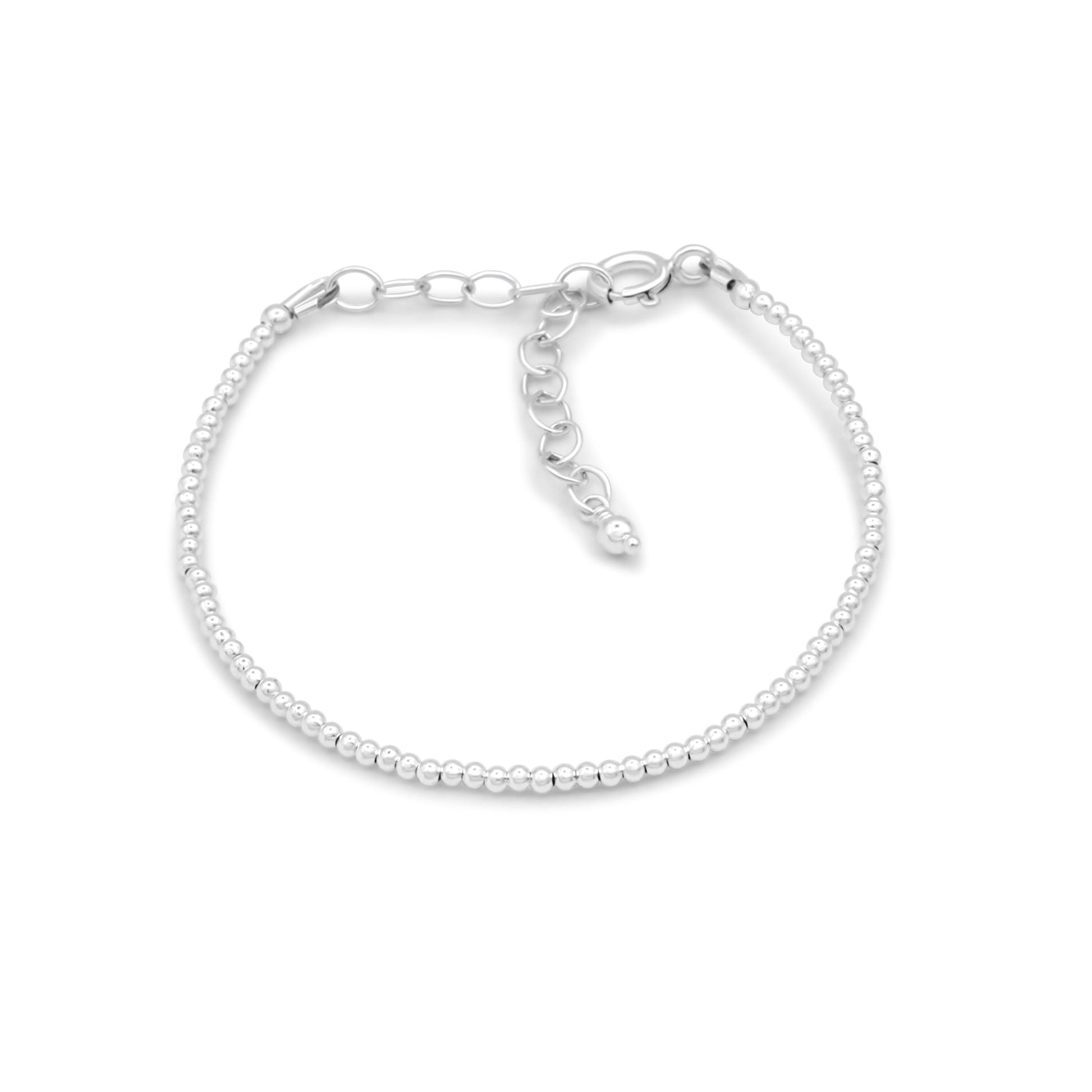 Sterling Silver Beaded Bracelet