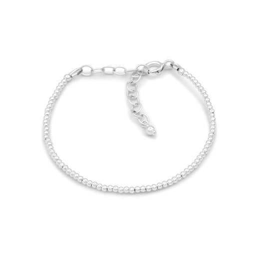 Sterling Silver Beaded Bracelet