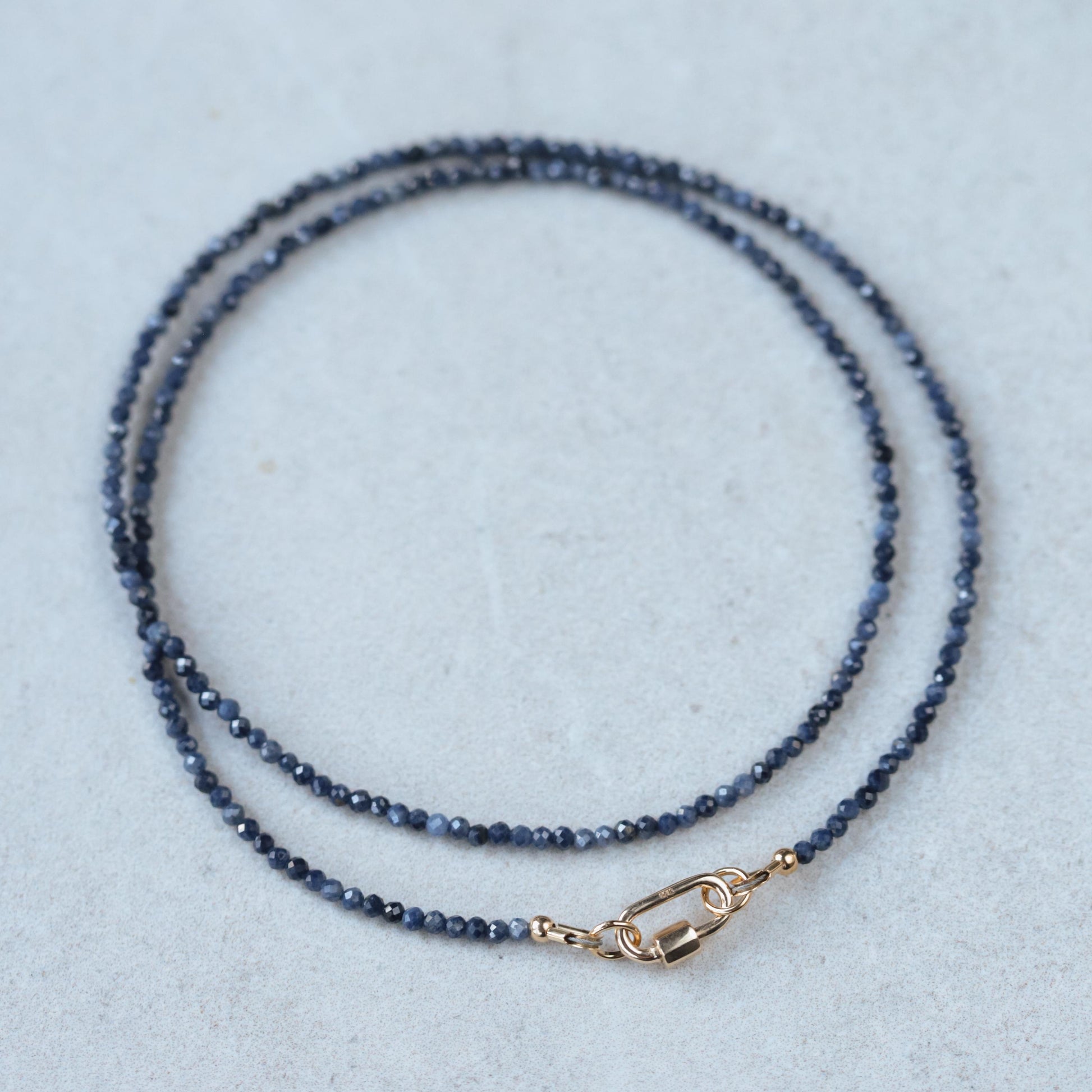 Blue Sapphire micro choker