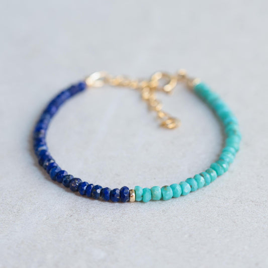 Lapis Lazuli and turquoise bracelet | Lapis Lazuli bracelet | Arizona turquoise | Lapis Lazuli beaded bracelet | Lapis Lazuli turquoise