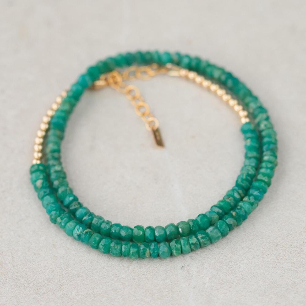 Amazonite daisy necklace