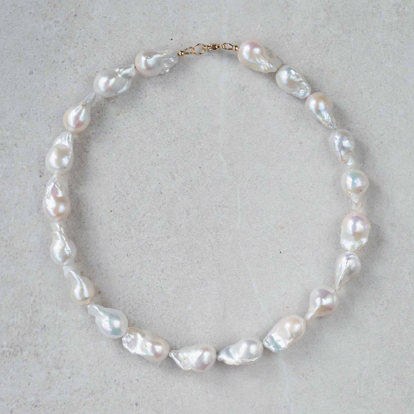 14K SOLID GOLD Baroque Pearl necklace | Pearl necklace 14K gold filled | Boho freshwater pearl necklace | pearl necklace | June birthday