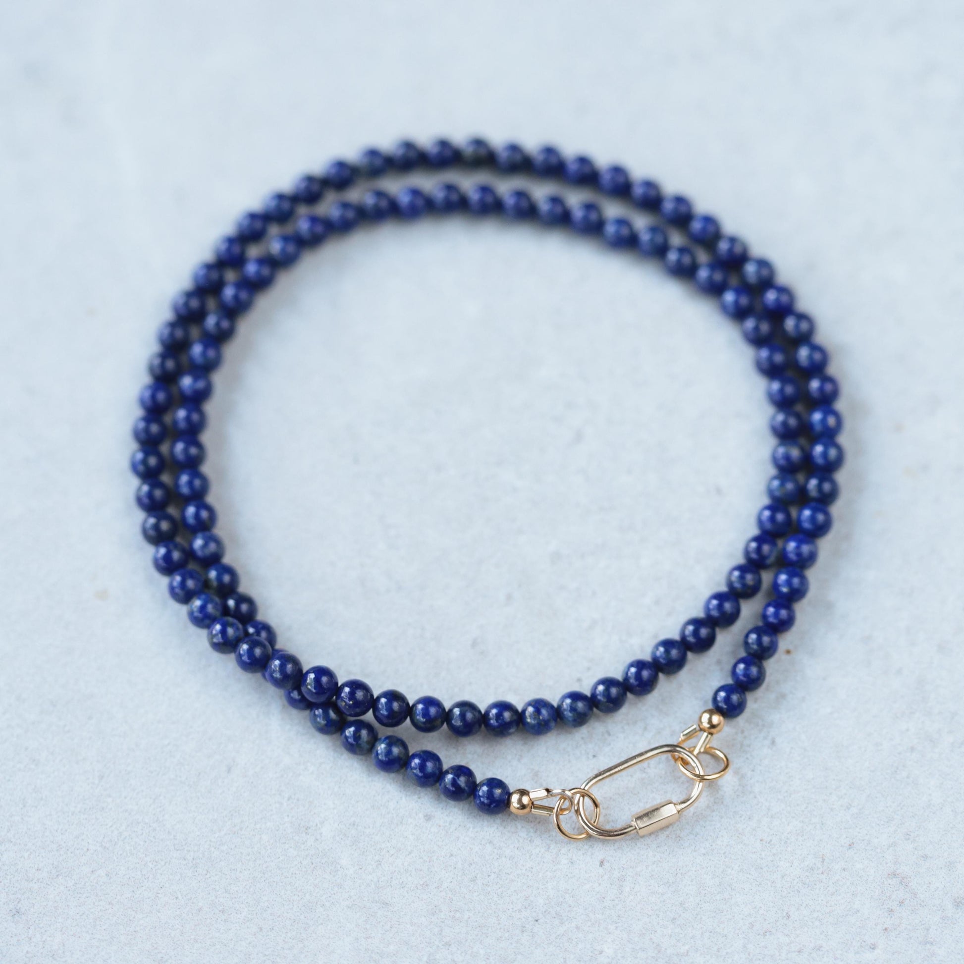 Lapis lazuli carabiner