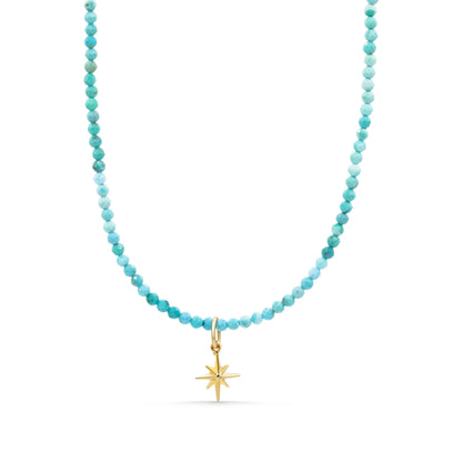 Unique Ombre Turquoise Necklace | Authentic Beaded Turquoise Jewelry | Arizona Turquoise | Beaded Turquoise, December Birthstone