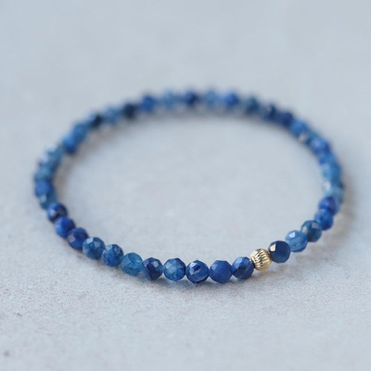 14K GOLD Kyanite Bracelet | AAAA kyanite bracelet | Genuine Kyanite AAA | gold kyanite bracelet | genuine kyanite bracelet