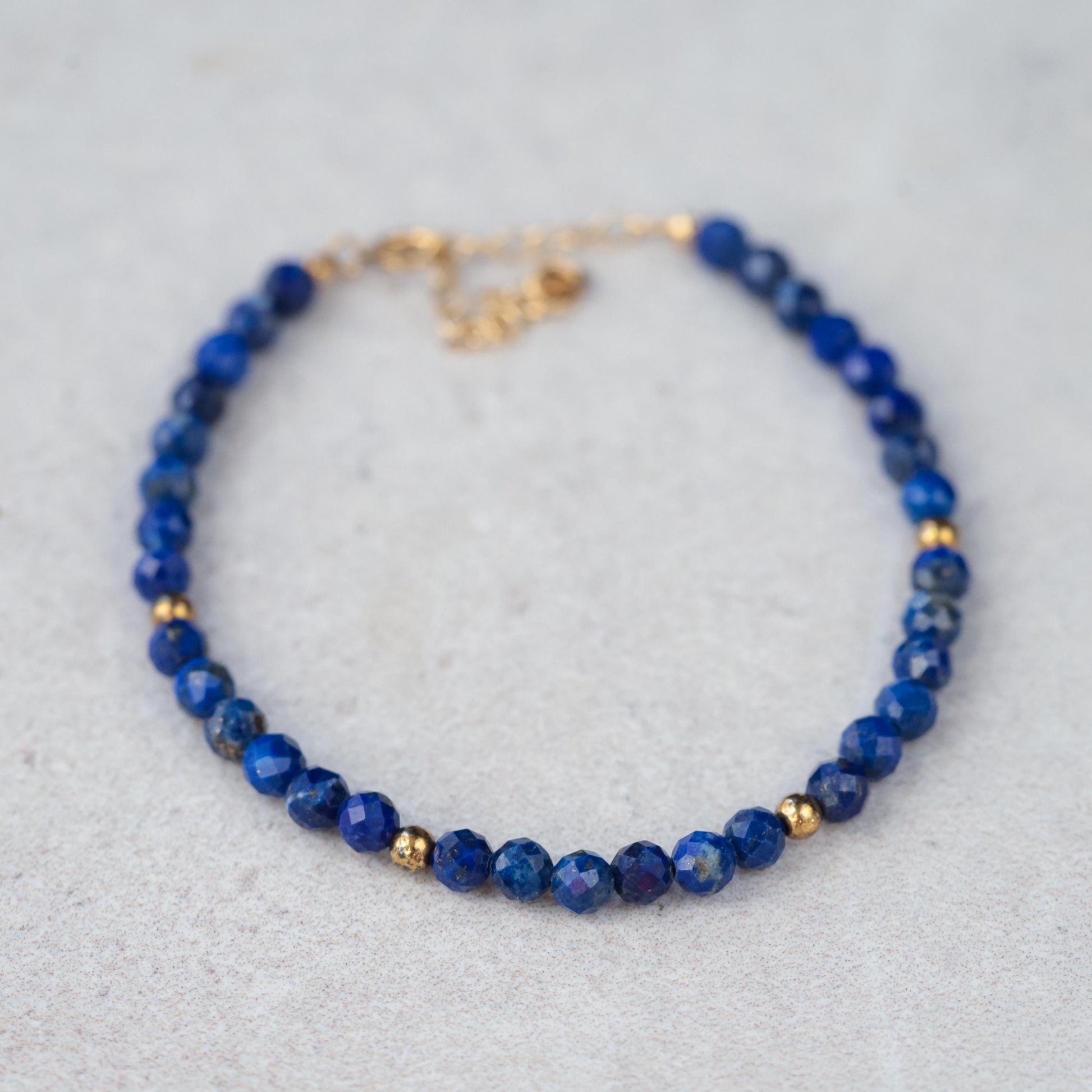 Lapis Lazuli Bracelet | dainty tiny lapis lazuli beaded bracelet | lapis lazuli gold bracelet | genuine lapis lazuli bracelet | lapis #0193