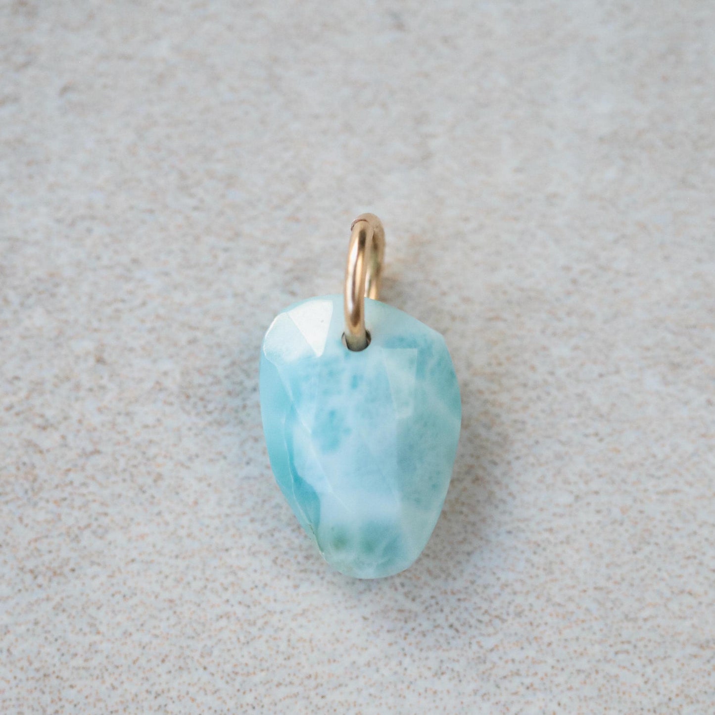 Larimar Pendant - 14K