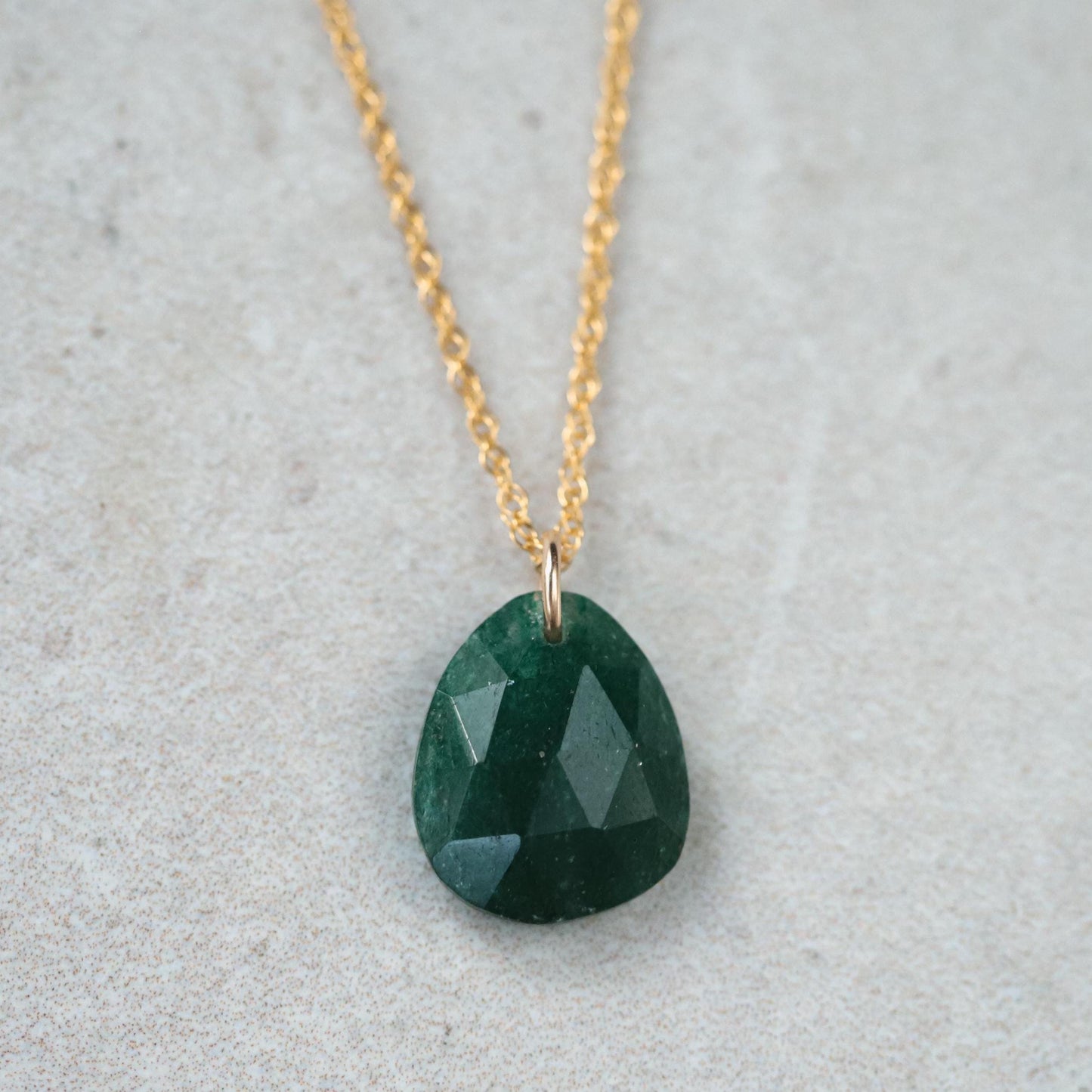 Green aventurine pendant Necklace, Green aventurine necklace [EPGM1486], Genuine Green aventurine Jewelry, 14K gold filled Green aventurine