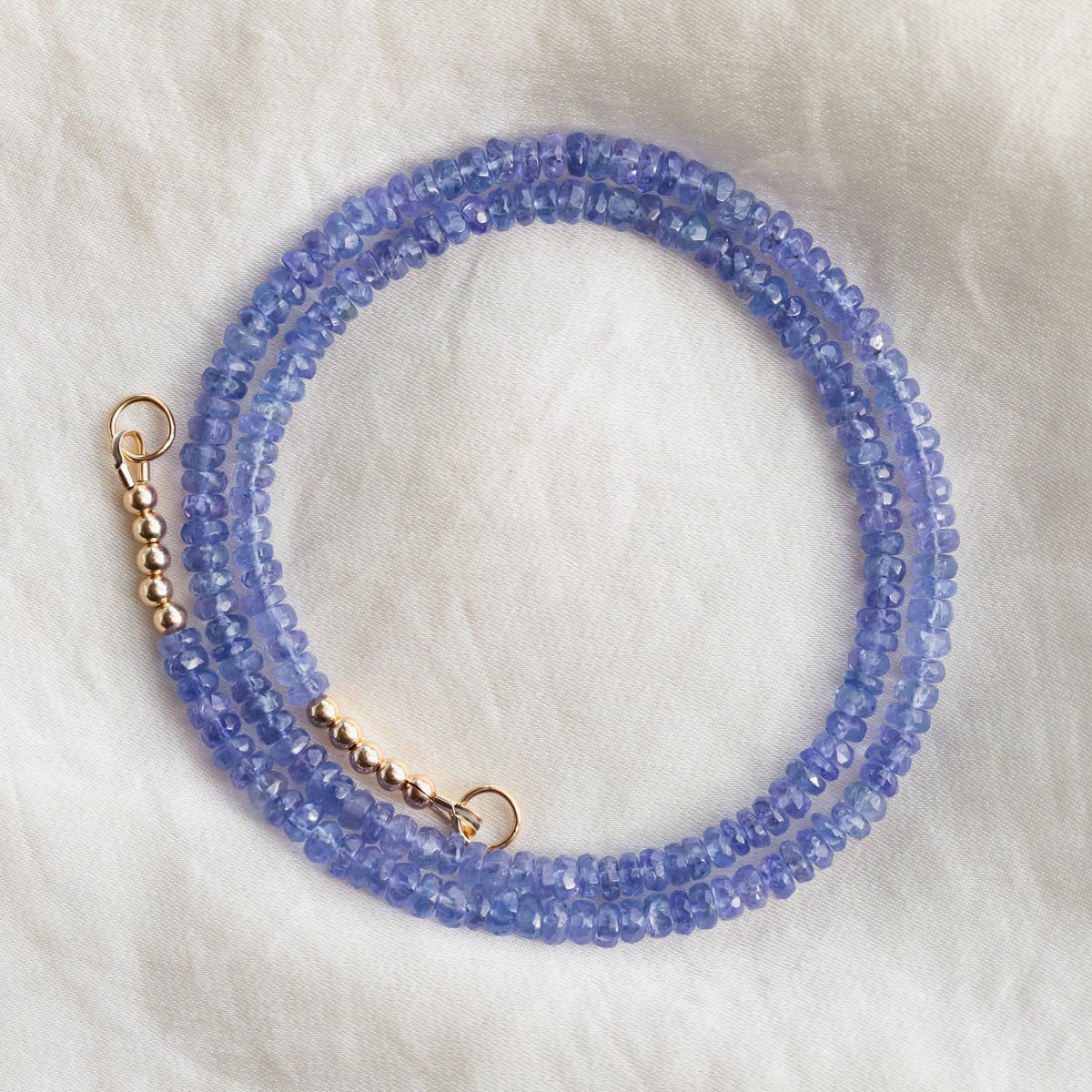Genuine Tanzanite necklace, beaded tanzanite necklace, [ENTP1074] Violet Flame Energy, AAA tanzanite, Third Eye Chakra, Psychic Power