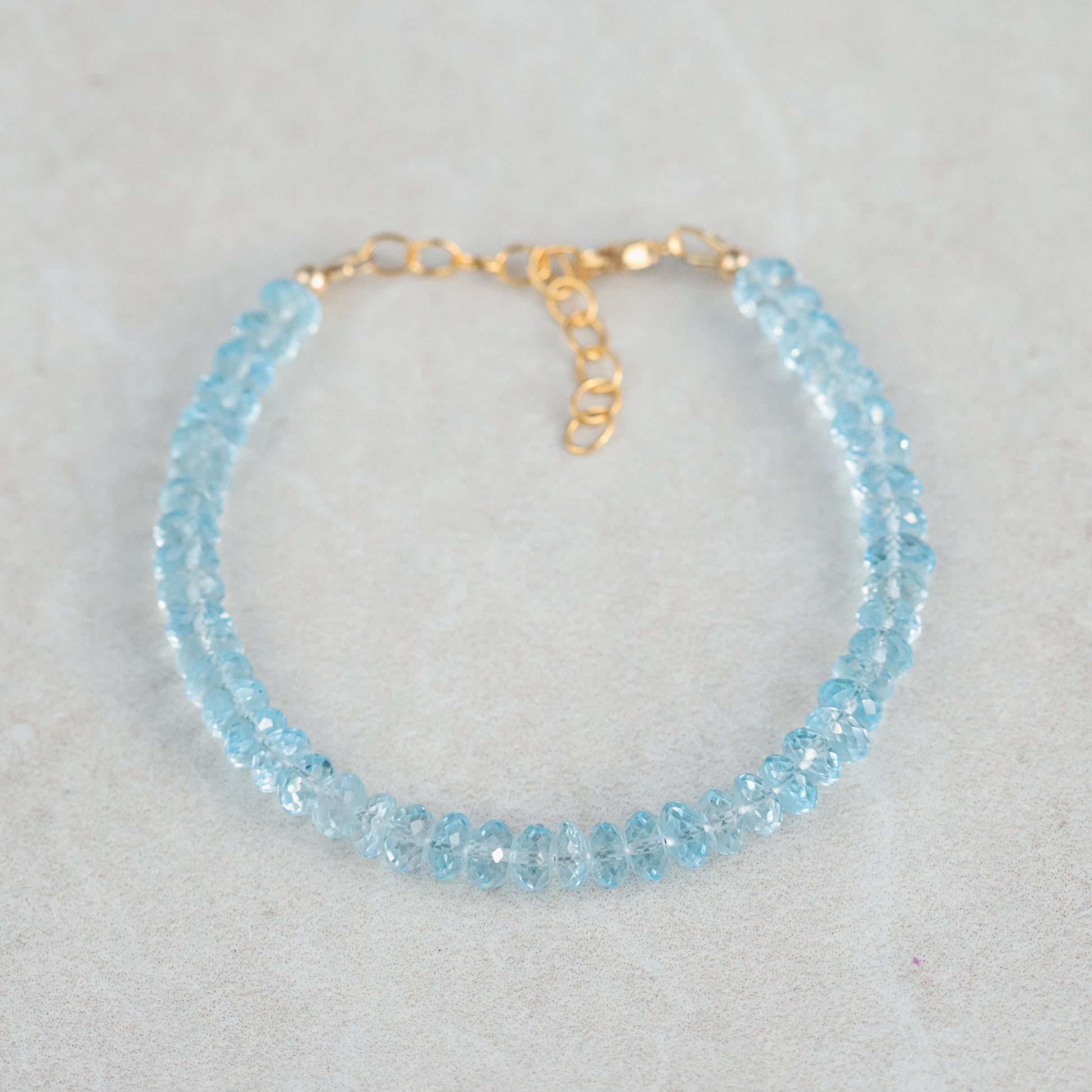 Blue Topaz Bracelet | genuine blue topaz gold | November birthstone bracelet | genuine blue topaz jewelry | blue topaz AAAA bracelet