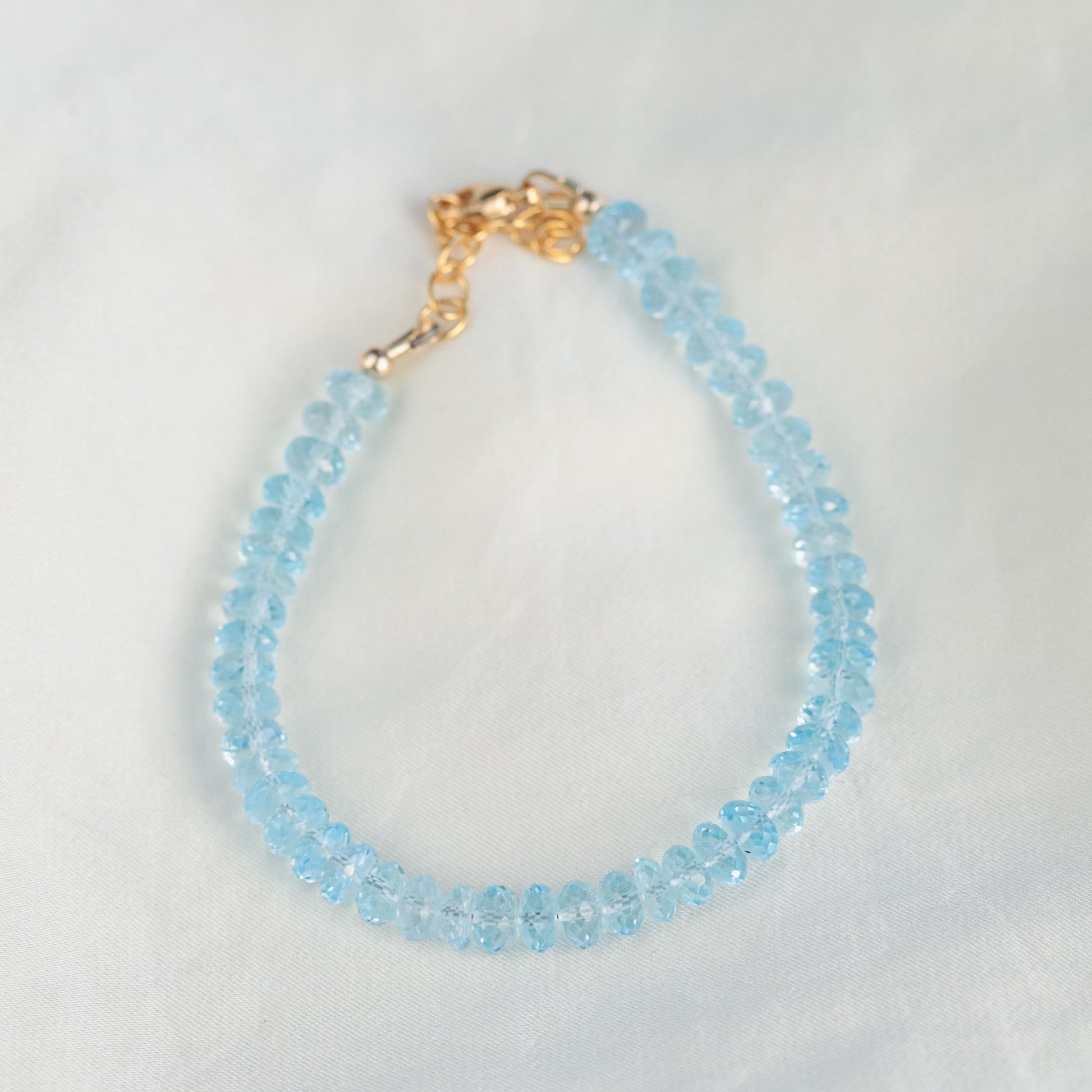 Blue Topaz Bracelet | genuine blue topaz gold | November birthstone bracelet | genuine blue topaz jewelry | blue topaz AAAA bracelet