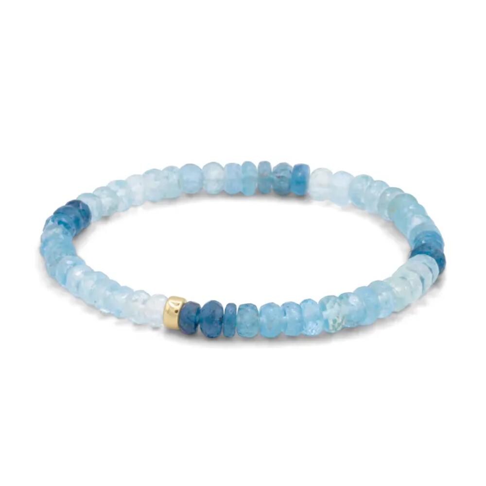 RARE Santa Maria aquamarine | AAAA+ Aquamarine Bracelet | Mini Aquamarine | Beaded Aquamarine Bracelet | Aquamarine Jewelry | Aquamarine