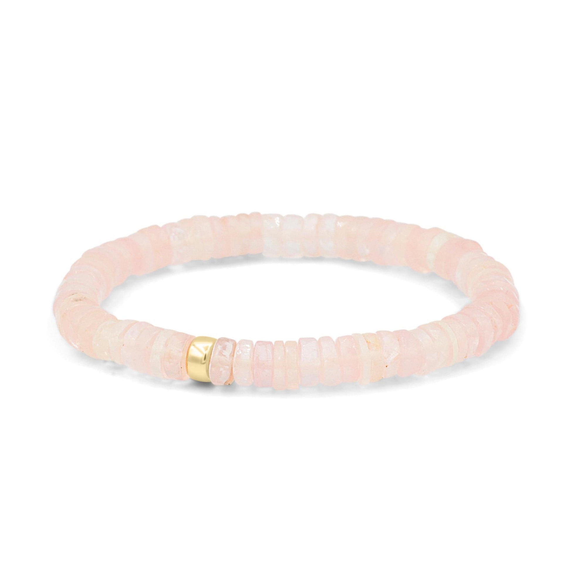 Rose Quartz Heishi Bracelet