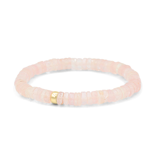 Rose Quartz Heishi Bracelet