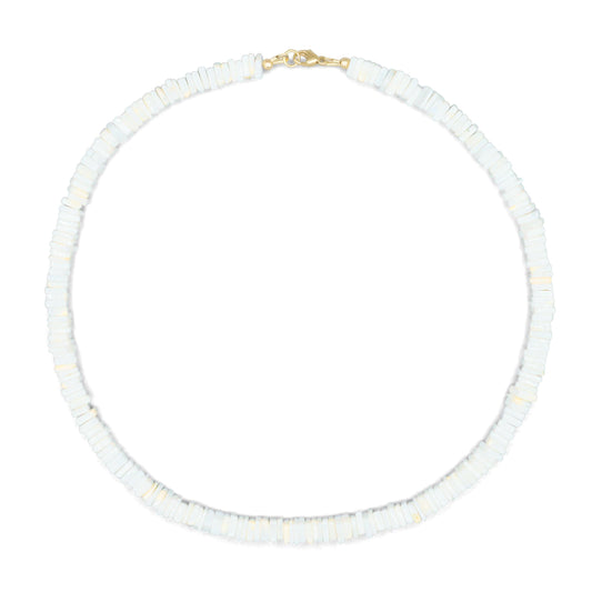 White opal Necklace | White opal necklace | White necklace | summer gemstone necklace | White opal necklace, opal necklace