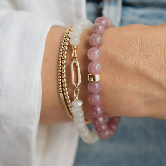aaaa+ Madagascar Rose Quartz 8mm, Madagascar Rose Rose Gold, Pink Rose Quartz, Rose Quartz Bracelet, Love Bracelet