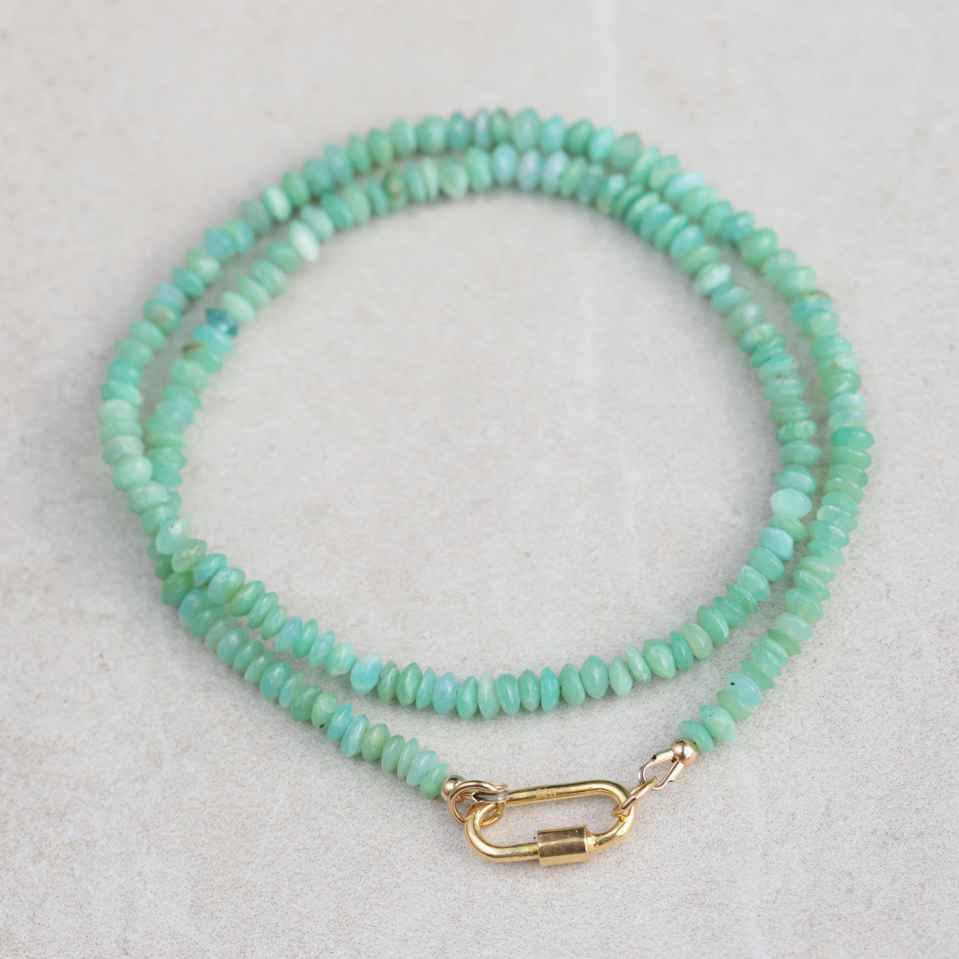 Peruvian opal necklace