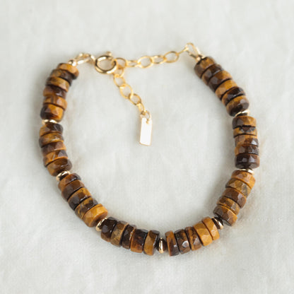 Tiger's eye heishi