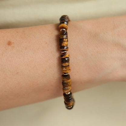 Tiger's eye heishi