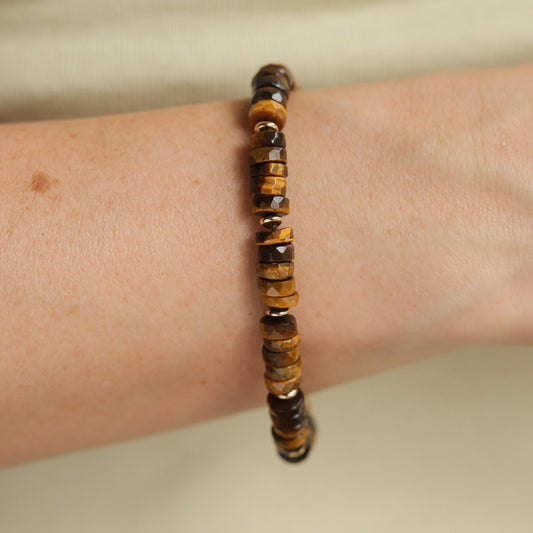 Tiger's eye heishi