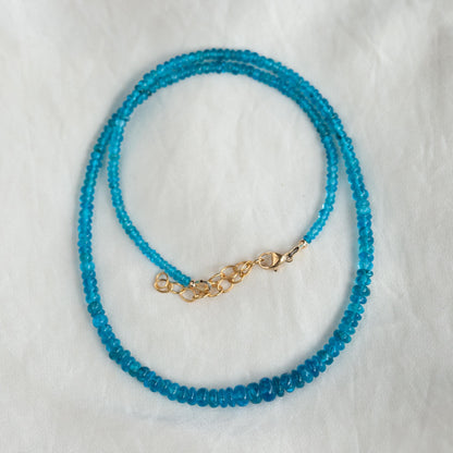 AAAA+ apatite Necklace, AAAA+ apatite Rondelle Necklace, Apatite Gemstone Necklace,Apatite Necklace, Apatite