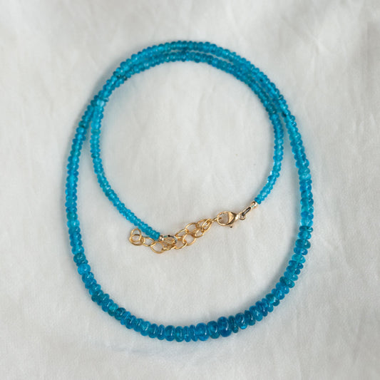 AAAA+ apatite Necklace, AAAA+ apatite Rondelle Necklace, Apatite Gemstone Necklace,Apatite Necklace, Apatite
