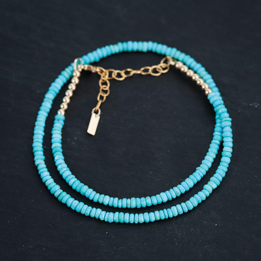 Sleeping beauty necklace, Sleeping Beauty Turquoise, Arizona Turquoise Jewelry, December Birthstone, Genuine turquoise