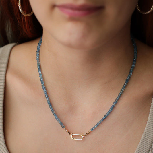 Santa Maria Aquamarine Necklace | March Birthstone | Women's Aquamarine Necklace | aquamarine | Natural Aquamarine | AAAA+ aquamarine