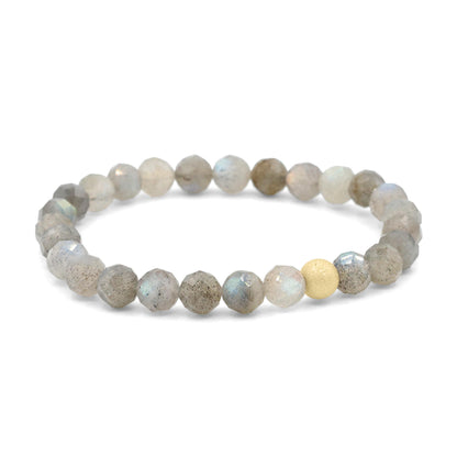 FACETED high flash labradorite | Labradorite 6mm | Women's labradorite bracelet | AAAA+ Labradorite | Blue flash labradorite | labradorite