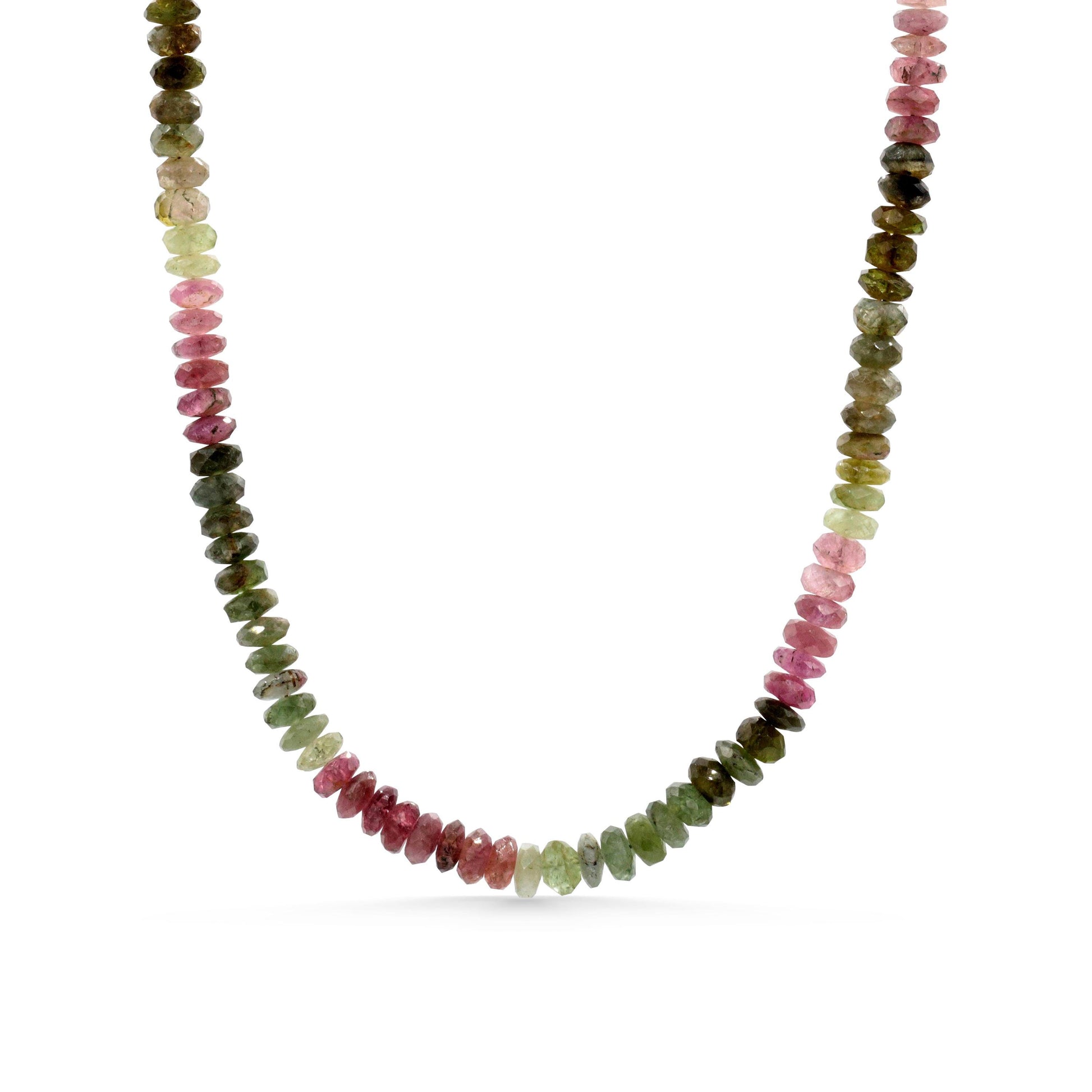 Watermelon tourmaline necklace