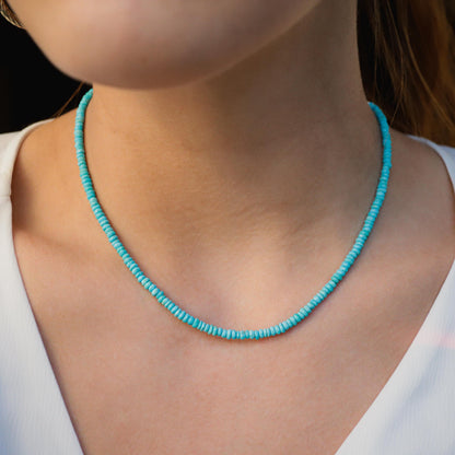 Sleeping beauty necklace, Sleeping Beauty Turquoise, Arizona Turquoise Jewelry, December Birthstone, Genuine turquoise