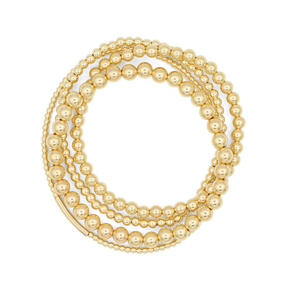 14K gold filled, 14K gold filled bracelet, Gold Bead Ball Bracelet [EBGM1981], 2mm, 3mm, 4mm, 5mm 0010
