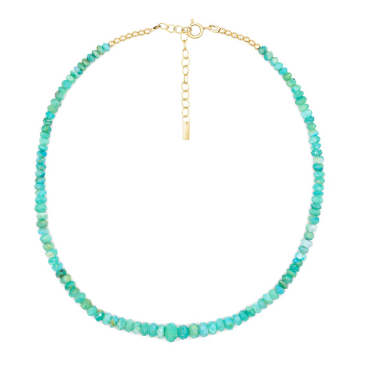 Peruvian opal necklace | Peruvian opal Necklace | Candy opal necklace | Opal necklace green blue | green opal necklace #PO