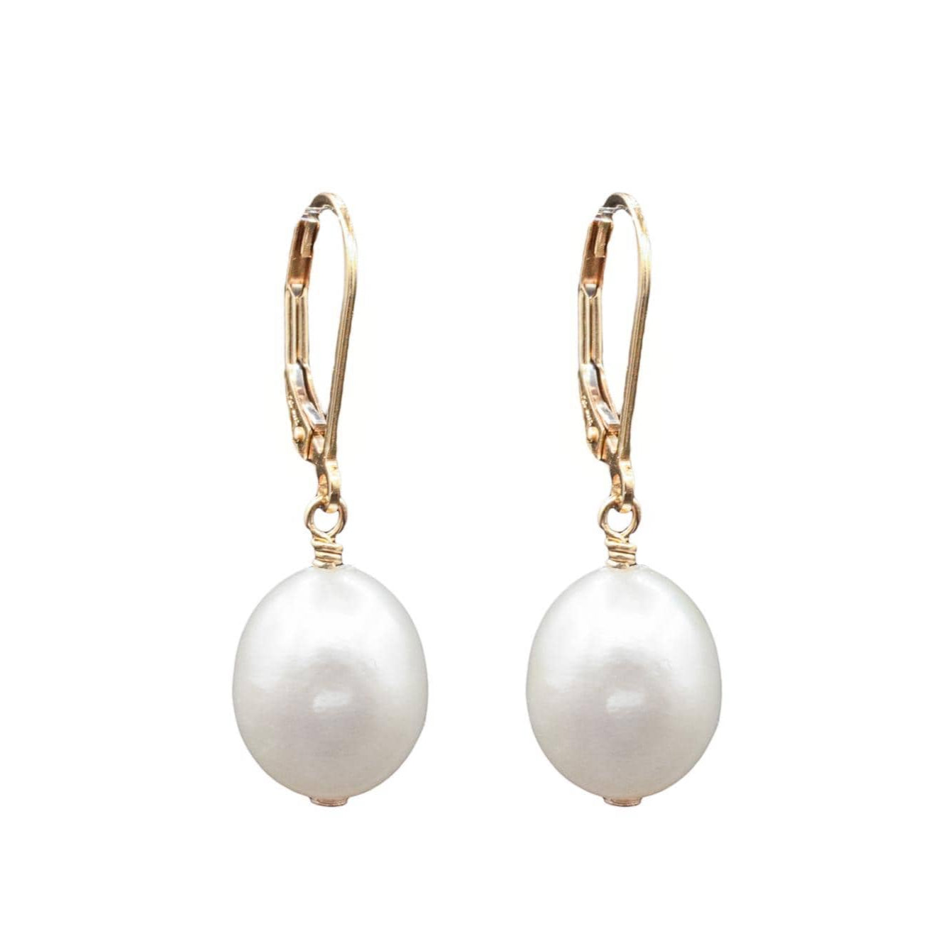 14K GOLD Freshwater pearl earrings, genuine pearl earrings, 14K gold filled pearl earrings, gold earrings pearls, 14K gold filled pearls