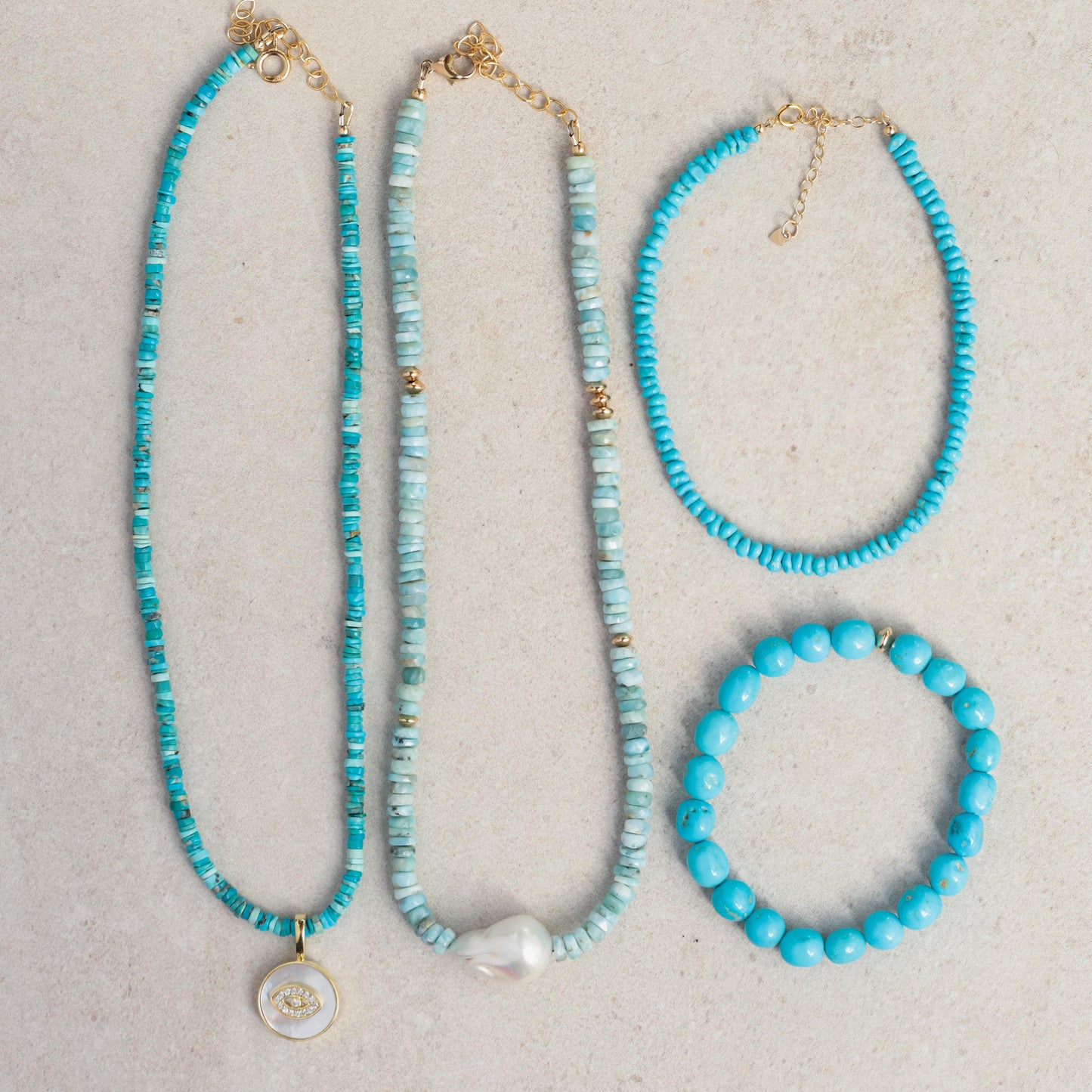 Sleeping beauty turquoise Anklet | Beaded turquoise anklet | women's gemstone ankle bracelet | turquoise ankle bracelet | turquoise anklet