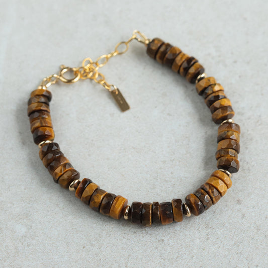 Tiger's eye heishi