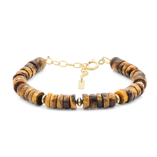Tiger's eye heishi
