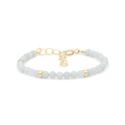 14K GOLD Jadeite Bracelet | Natural Jade 4mm | 14K gold filled jade bracelet | green jade bracelet | jadeite bracelet 4mm clasp | jade gold
