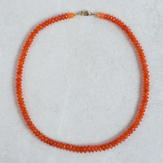 Carnelian necklace, beaded carnelian necklace, Carnelian gemstone necklace, Carnelian jewelry, Carnelian necklace | Carnelian