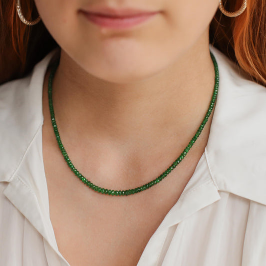 Tsavorite necklace