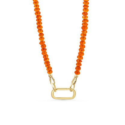 Carnelian Necklace | Beaded carnelian jewelry | beaded carnelian jewelry | bright carnelian jewelry | Beaded layering necklace #0262