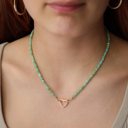 Peruvian opal necklace
